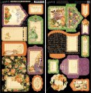 Graphic 45 - An Eerie Tale Cardstock Die-Cuts 6"x12" Sheets (2 sheets)