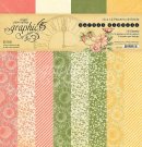 Graphic 45 - 12" x 12" Garden Goddess Patterns & solids Paper Pad (16 sheets)
