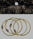 Graphic 45 Bronze 2 Inch Binder Rings (4 pack)