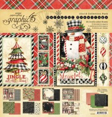 Graphic 45 Merry-ful Greetings 12”x12” Collection Pack (24 sheets)