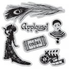 Graphic 45 - Curtain Call Cling Stamp Set 1