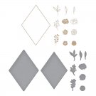 Spellbinders Glimmer Hot Foil Plate & Die Set - Diamond Floral Frame