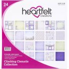 Heartfelt Creations 12"x12" Double-Sided Paper Pad - Climbing Clematis (24 sheets)