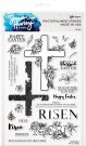 Simon Hurley Create 6”x9” Clear Stamps - He is Risen!