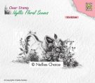 Nellies Choice Idyllic Floral Clearstamps - Vase with Roses