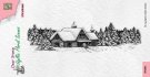 Nellies Choice Clearstamp - Slimline Snow House