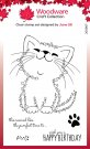 Woodware Clear Stamps - Fuzzie Friends Kati The Kitten