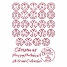 Stamperia A4 Stencil - Christmas Patchwork Advent