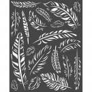 Stamperia 20x25cm Thick Stencil - Amazonia Feathers
