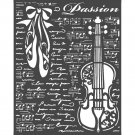 Stamperia 20x25cm Thick Stencil - Passion Violin