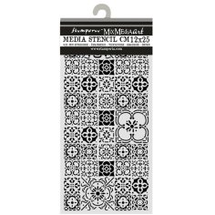 Stamperia 12x25cm Thick Stencils - All Around Tile