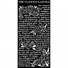 Stamperia 12x25cm Thick Stencil - Garden of Promises The Flower Garden