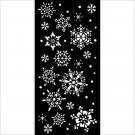 Stamperia 12x25cm Thick Stencil - Christmas Snowflakes
