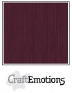 CraftEmotions Linen Cardboard - Burgundy (10 sheets)