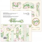 LemonCraft 8”x8” Paper Pad - Happiness (12 sheets)