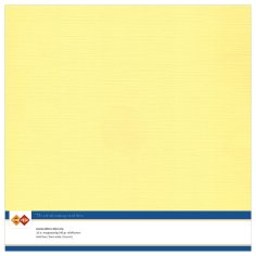 Card Deco 12"x12" Linen Cardstock - Yellow (10 sheets)