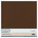 Card Deco 12”x12” Linen Cardstock - Chocolate Brown (10 sheets)