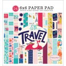 Carta Bella 6”x6” Paper Pad - Let's Travel (24 sheets)
