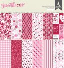 Authentique 12”x12” double-sided Cardstock Pad - Sweetheart (24 sheets)