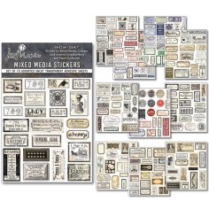 Ciao Bella Mixed Media Stickers - Vintage Scripts