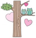 Memory Box Dies - Owl Heart Tree