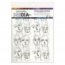 Dina Wakley Media 7.5"x10" Collage Tissue Paper - Church Doodles (20 sheets)