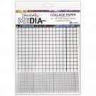 Dina Wakley 7.5"x10" Media Collage Tissue Paper - Grid (20 pack)