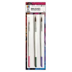 Dina Wakley MEdia Soft Bristle Brush Set (#2, #8 & #12)