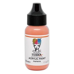 Dina Wakley Media Heavy Body Acrylic Paints - Papaya