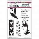 Dina Wakley Media 6"x9" Cling Stamps - Remarkable