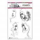 Ranger Dina Wakley MEdia Stamps - Half Faces