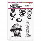 Dina Wakley Media 6"x9" Cling Stamps - Seeing Is Believing