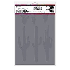 Dina Wakley MEdia Stencils - Cactus Masks