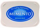Tsukineko Memento Ink Pad - BAHAMA BLUE (large, 8cm x 5cm)