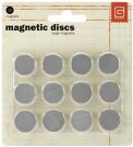 Basic Grey Magnetic Discs - Large (12 pack)