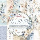 Asuka Studio Memory Place 6”x6” Paper Pack - Dusty Blue Floral (24 sheets)