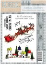 Crafters Companion Nordic Christmas A6 Unmounted Rubber Stamp - Santas Delivery