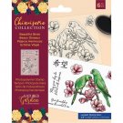 Crafters Companion Chinoiserie Collection Clear Stamps - Beautiful Birds