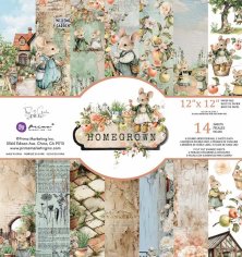 Prima Marketing 12”x12” Paper Pad - Homegrown by The 3 Girls Tale (14 sheets)