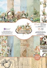 Prima Marketing 6”x8” Paper Pad - Homegrown by The 3 Girls Tale (15 sheets)