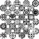 Prima Iron Orchid 12”x12” Decor Stamps - Mosaico