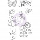 Prima Julie Nutting Mixed Media Cling Rubber Stamp - Ivy