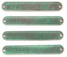 Prima Finnabair Mechanicals Metal Embellishments - Antique Labels (4 pack)