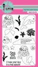 Pink & Main Clear Stamp Set - Mermaids