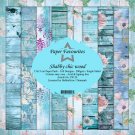 Paper Favourites 6”x6” Paper Pack - Shabby Chic Wood (24 sheets)