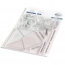 Pinkfresh Studio 4"x6" Clear Stamp Set - Floral Envelope