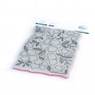 Pinkfresh Studio A2 Cling Rubber Background Stamp - Delicate Floral Print