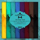 Paper Favourites 6”x6” Paper Pack - Dark Ink Drops (24 sheets)