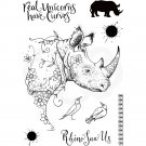 Pink Ink Designs A5 Clear Stamp Set - Rhino Saw Us