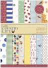 Docrafts A4 Linen Paper Pack - Country Life (24 sheets)